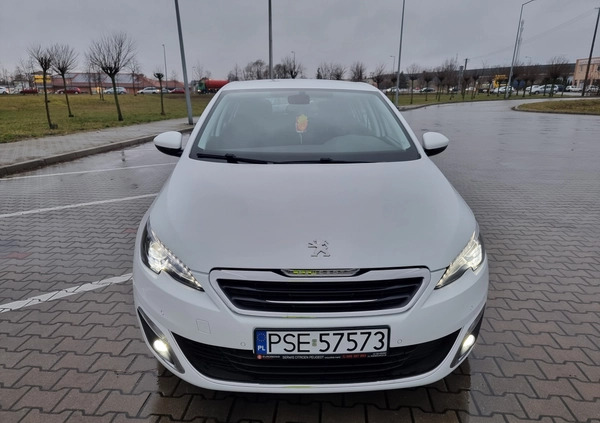 Peugeot 308 cena 43500 przebieg: 172000, rok produkcji 2017 z Mosina małe 232